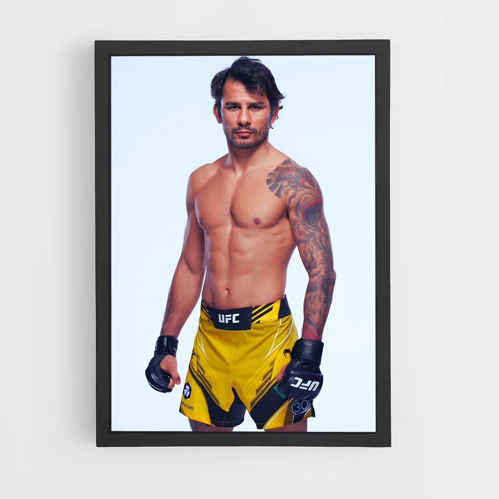 Poster pantoja peau – affiche MMA (vue 2)